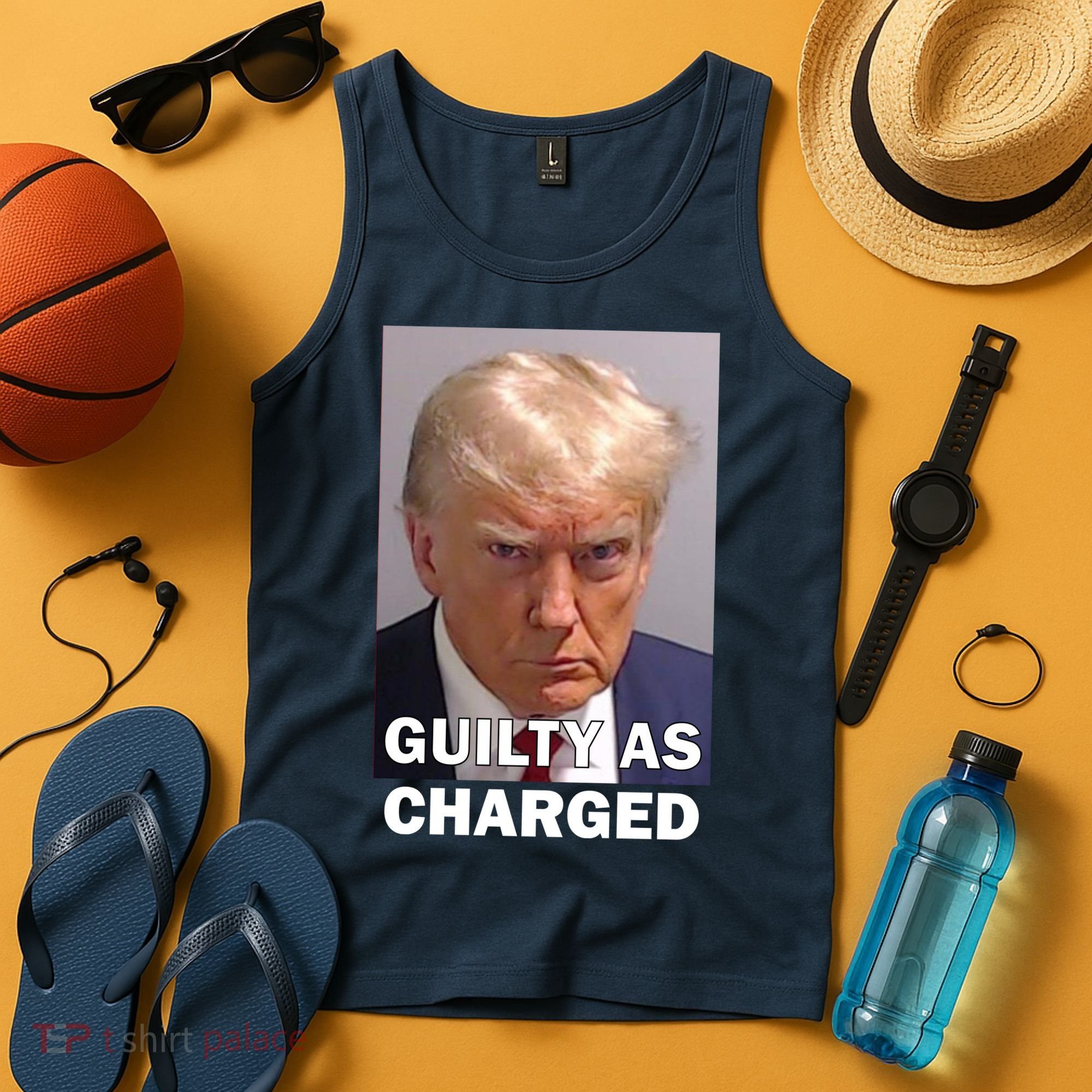 Guilty As Charge Trump Mugshot Tank Top