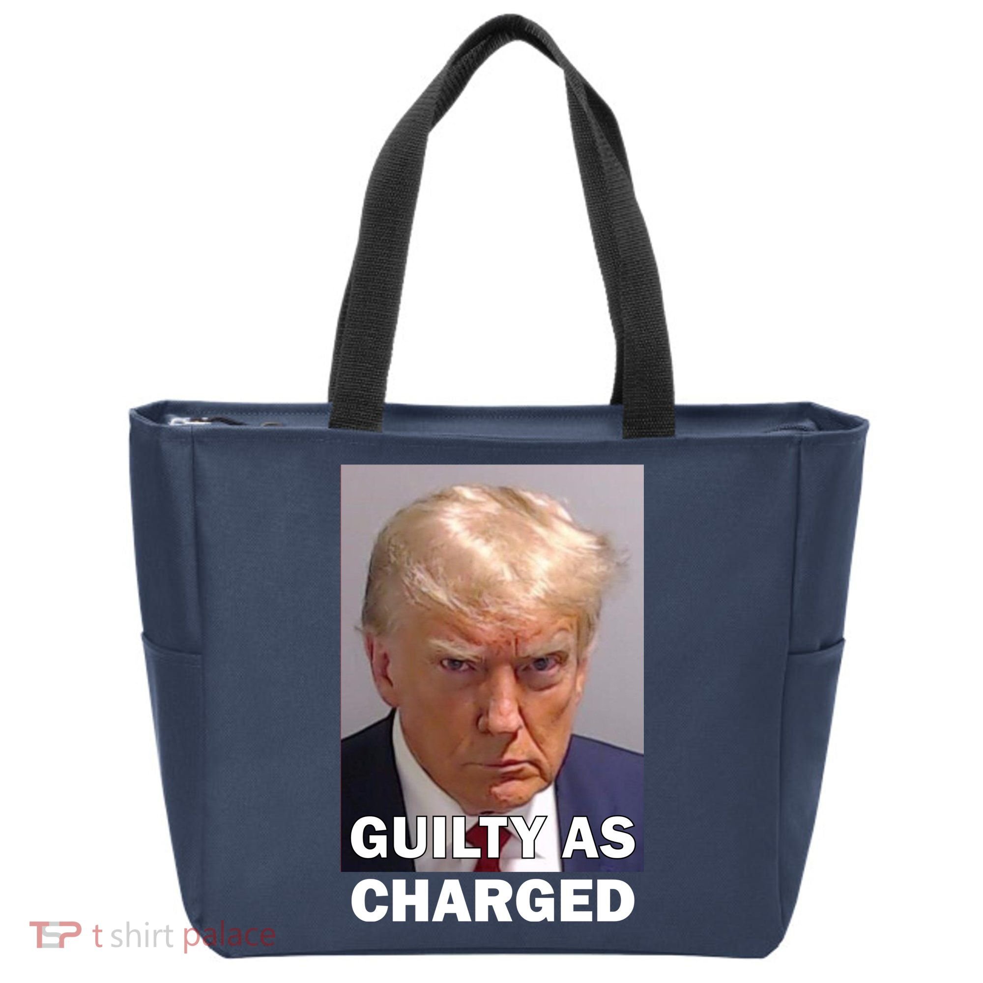 Guilty As Charge Trump Mugshot Tote Bag