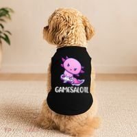 Gamesalotl Axolotl Cute Playing Video Game Doggie Tank thumb 2