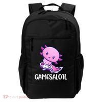Gamesalotl Axolotl Cute Playing Video Game Backpack thumb 0