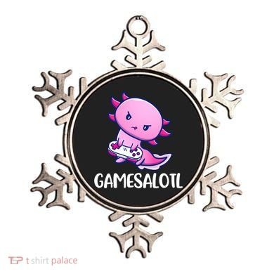 Gamesalotl Axolotl Cute Playing Video Game Ornament
