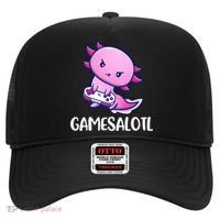 Gamesalotl Axolotl Cute Playing Video Game Hat thumb 0