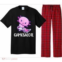 Gamesalotl Axolotl Cute Playing Video Game Pajama Set thumb 0