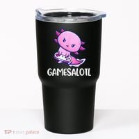 Gamesalotl Axolotl Cute Playing Video Game Tumbler thumb 0