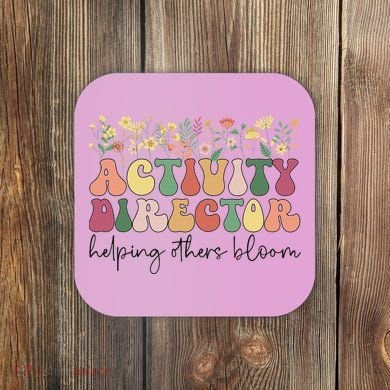 Groovy Activity Director Activity Professional Week Coaster