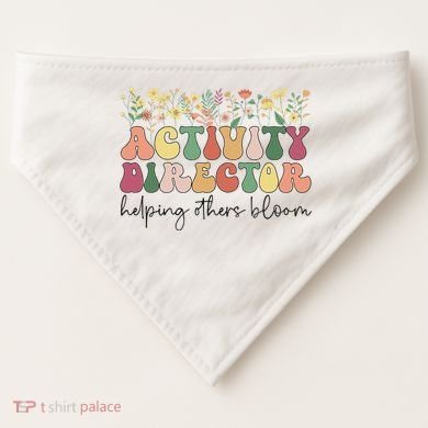 Groovy Activity Director Activity Professional Week USA-Made Doggie Bandana