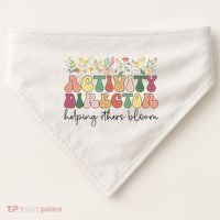 Groovy Activity Director Activity Professional Week USA-Made Doggie Bandana thumb 0