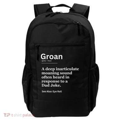 Groan A Deep Inarticulate Moaning Sound Heard After Dad Backpack