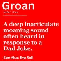 Groan A Deep Inarticulate Moaning Sound Heard After Dad Santa Hat thumb 1