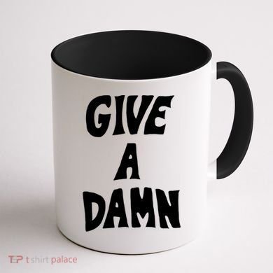 Give A Damn Coffee Mug back