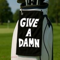 Give A Damn Golf Towel thumb 2