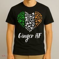 Ginger AF Drinking Redhead Irish St Patrick's Day T-Shirt thumb 3