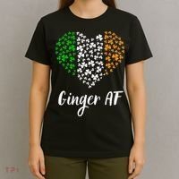 Ginger AF Drinking Redhead Irish St Patrick's Day T-Shirt thumb 4
