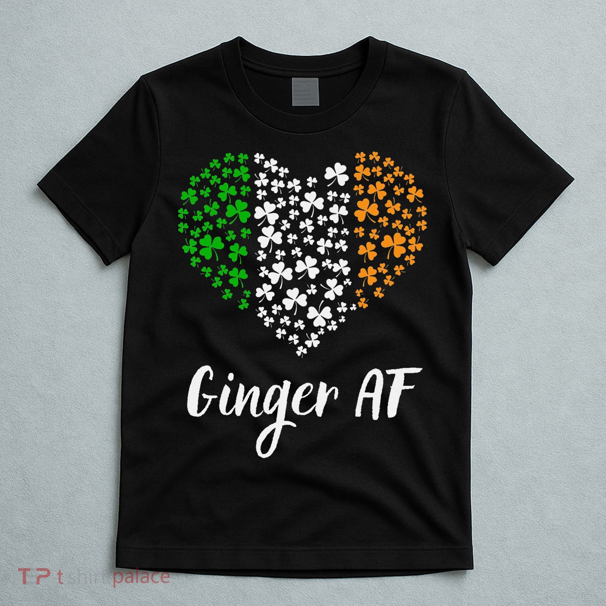 Ginger AF Drinking Redhead Irish St Patrick's Day T-Shirt