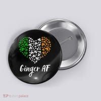 Ginger AF Drinking Redhead Irish St Patrick's Day Button thumb 0