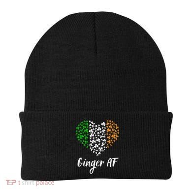 Ginger AF Drinking Redhead Irish St Patrick's Day Beanie