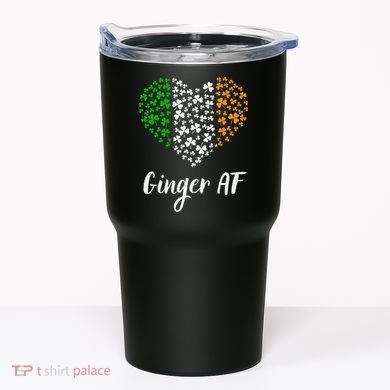 Ginger AF Drinking Redhead Irish St Patrick's Day Tumbler