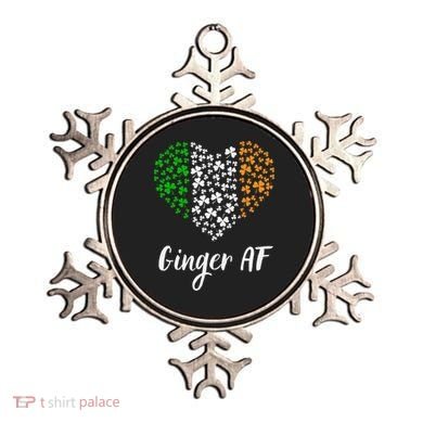 Ginger AF Drinking Redhead Irish St Patrick's Day Ornament