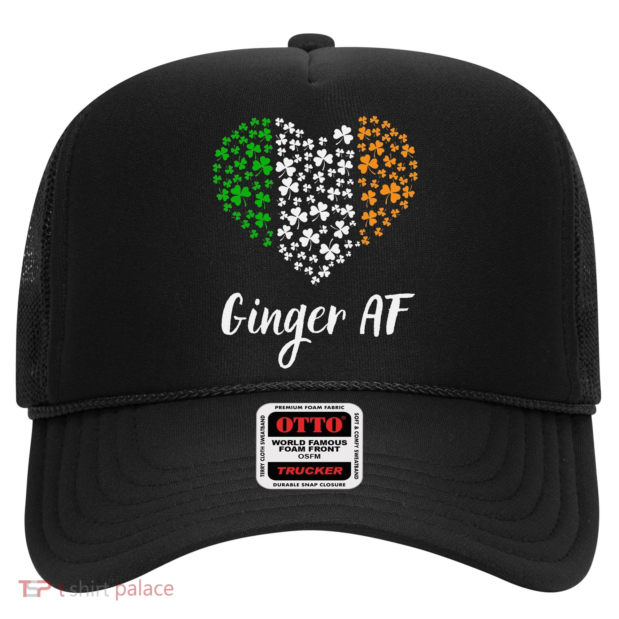 Ginger AF Drinking Redhead Irish St Patrick's Day Hat