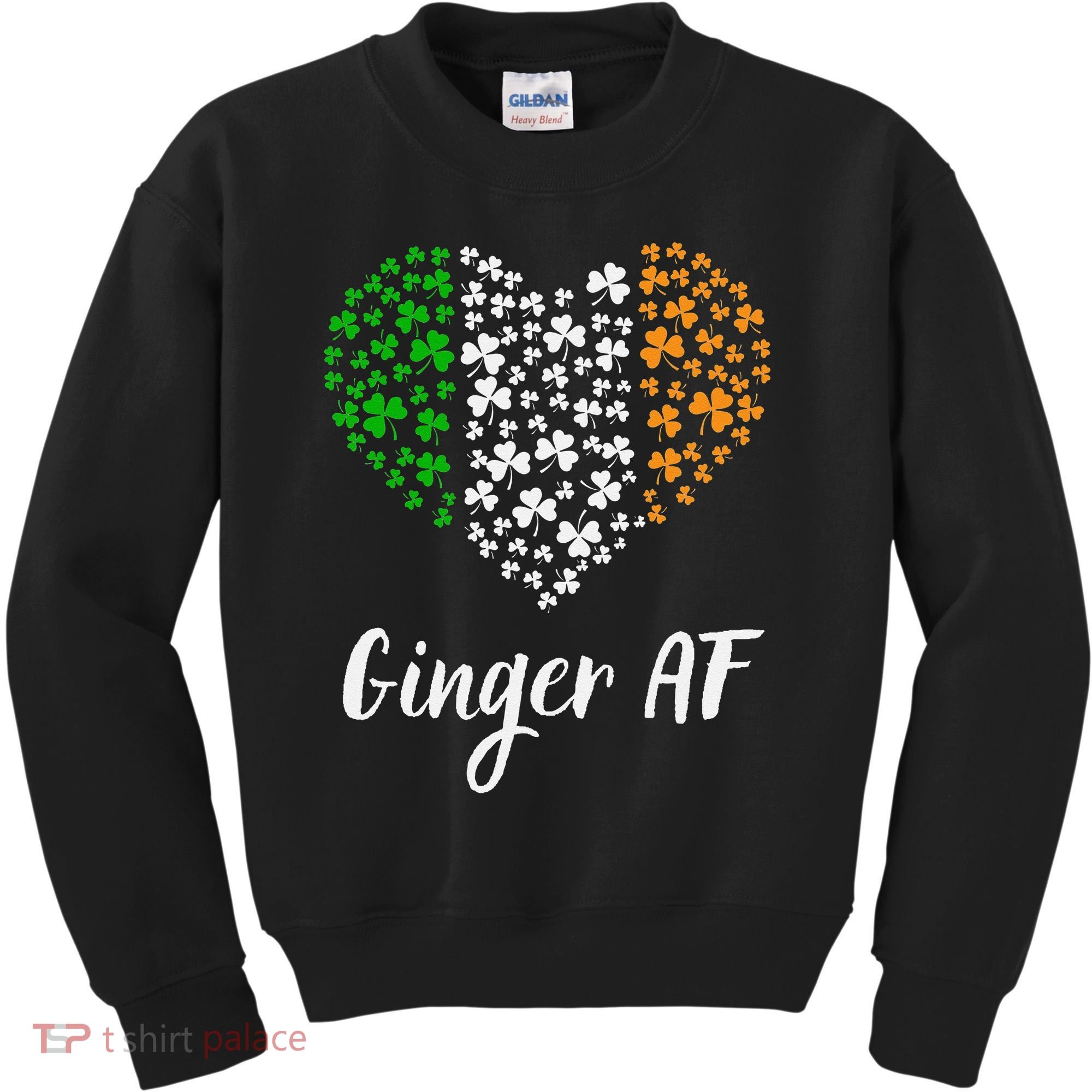 Ginger AF Drinking Redhead Irish St Patrick's Day Kids Sweatshirt