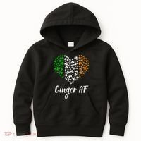 Ginger AF Drinking Redhead Irish St Patrick's Day Kids Hoodie thumb 0