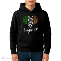 Ginger AF Drinking Redhead Irish St Patrick's Day Kids Hoodie thumb 4