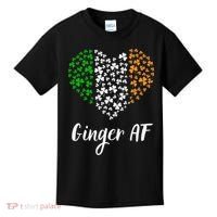 Ginger AF Drinking Redhead Irish St Patrick's Day Kids T-Shirt thumb 0