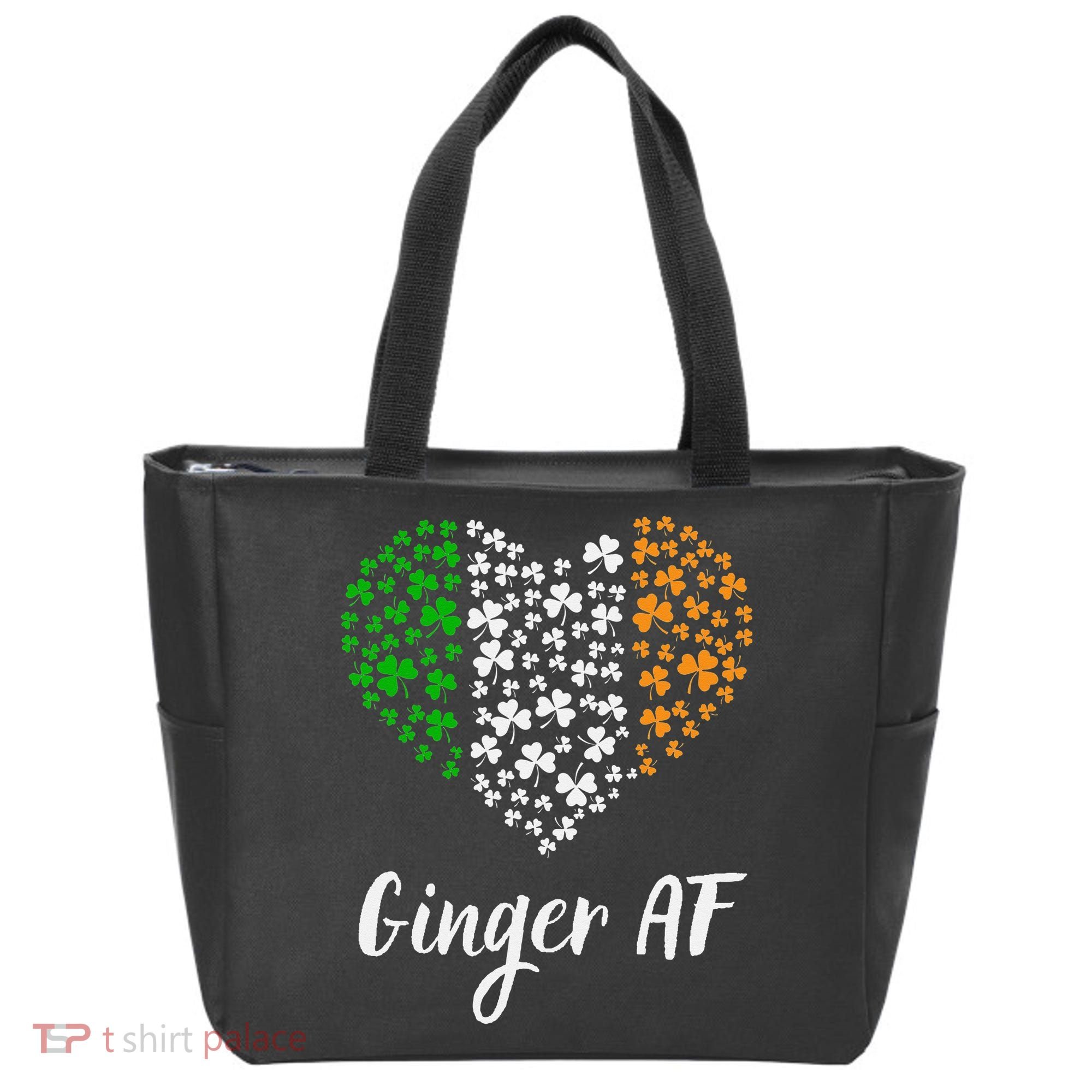Ginger AF Drinking Redhead Irish St Patrick's Day Tote Bag