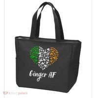 Ginger AF Drinking Redhead Irish St Patrick's Day Tote Bag thumb 3