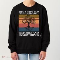 Genealogy Ancestry Dna Genealogist Family Tree Maker Women's Sweatshirt thumb 0