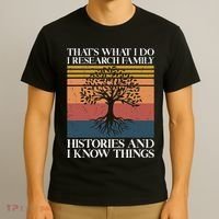 Genealogy Ancestry Dna Genealogist Family Tree Maker T-Shirt thumb 3