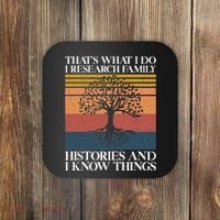 Genealogy Ancestry Dna Genealogist Family Tree Maker Coaster thumb 0