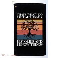 Genealogy Ancestry Dna Genealogist Family Tree Maker Golf Towel thumb 0