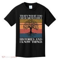 Genealogy Ancestry Dna Genealogist Family Tree Maker Kids T-Shirt thumb 0