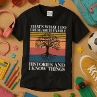 Genealogy Ancestry Dna Genealogist Family Tree Maker Kids T-Shirt thumb 3