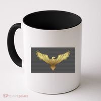 Gold American Eagle On Flag Coffee Mug thumb 0