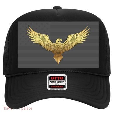 Gold American Eagle On Flag Hat