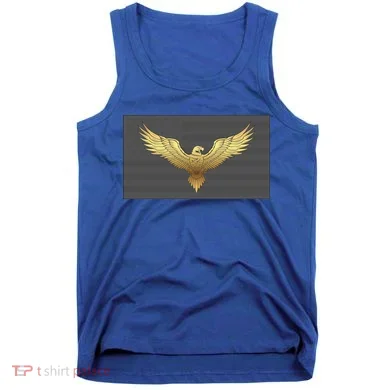 Gold American Eagle On Flag Tank Top