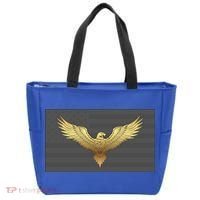 Gold American Eagle On Flag Tote Bag thumb 0