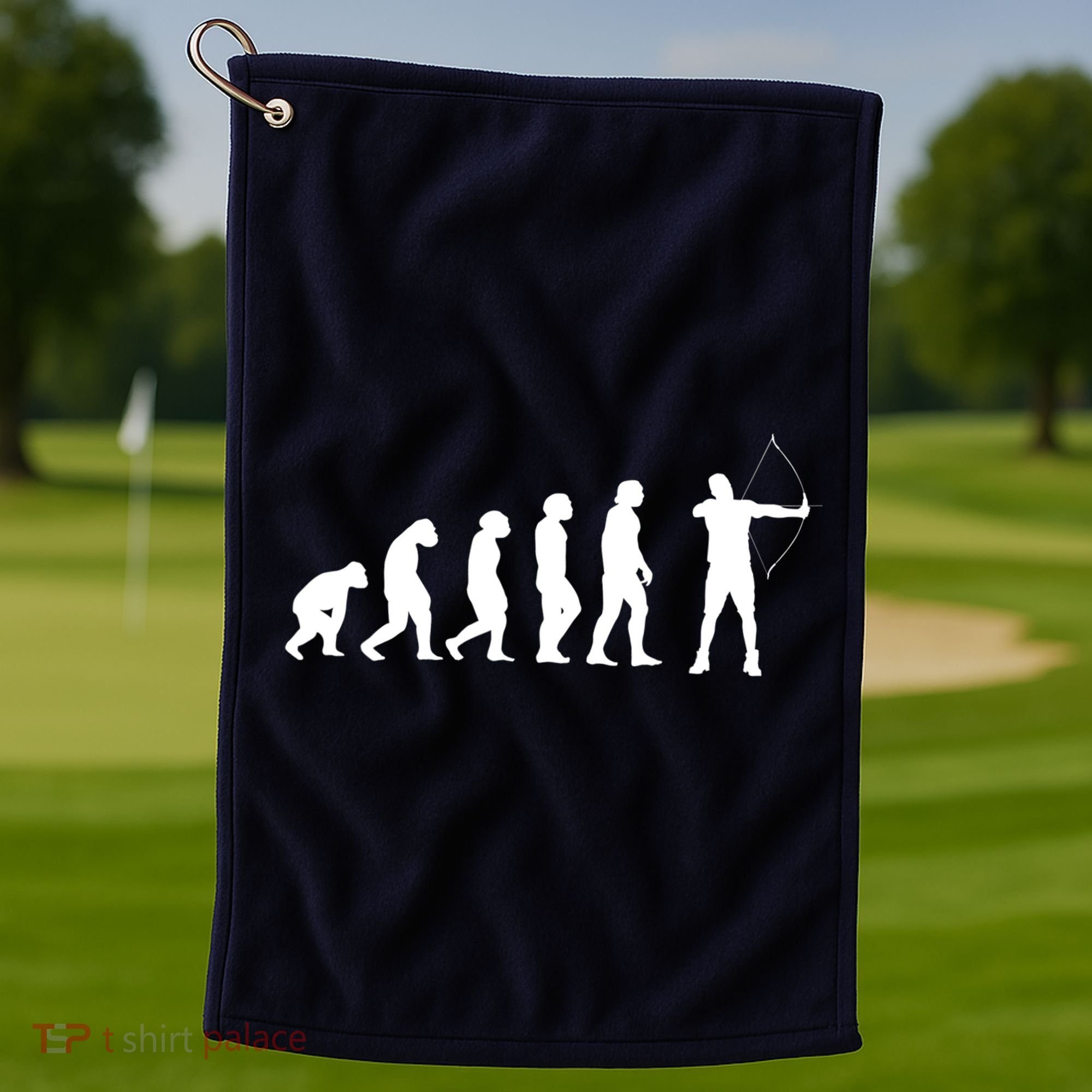 Great Archery Evolution Gift Bow And Arrow Golf Towel