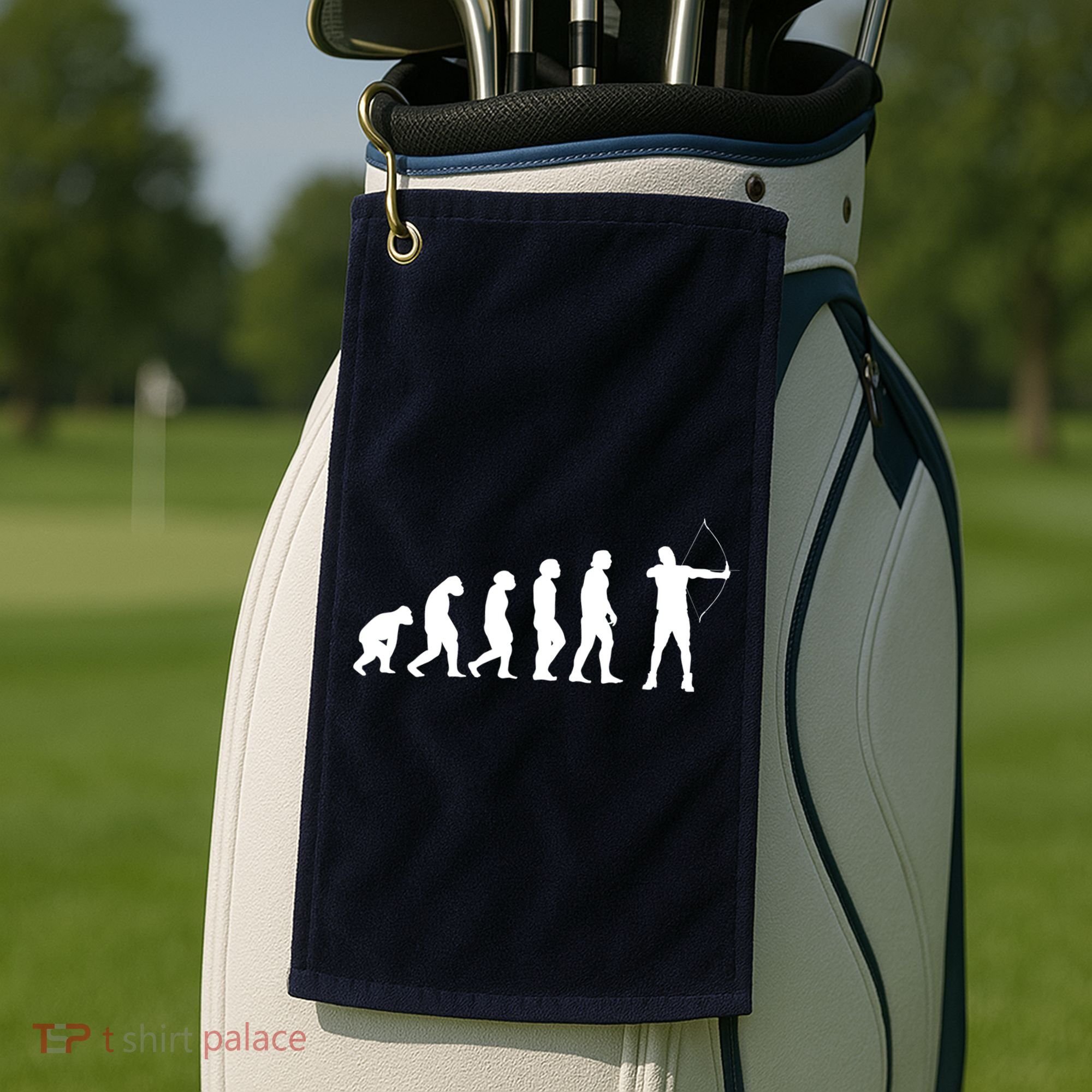 Great Archery Evolution Gift Bow And Arrow Golf Towel