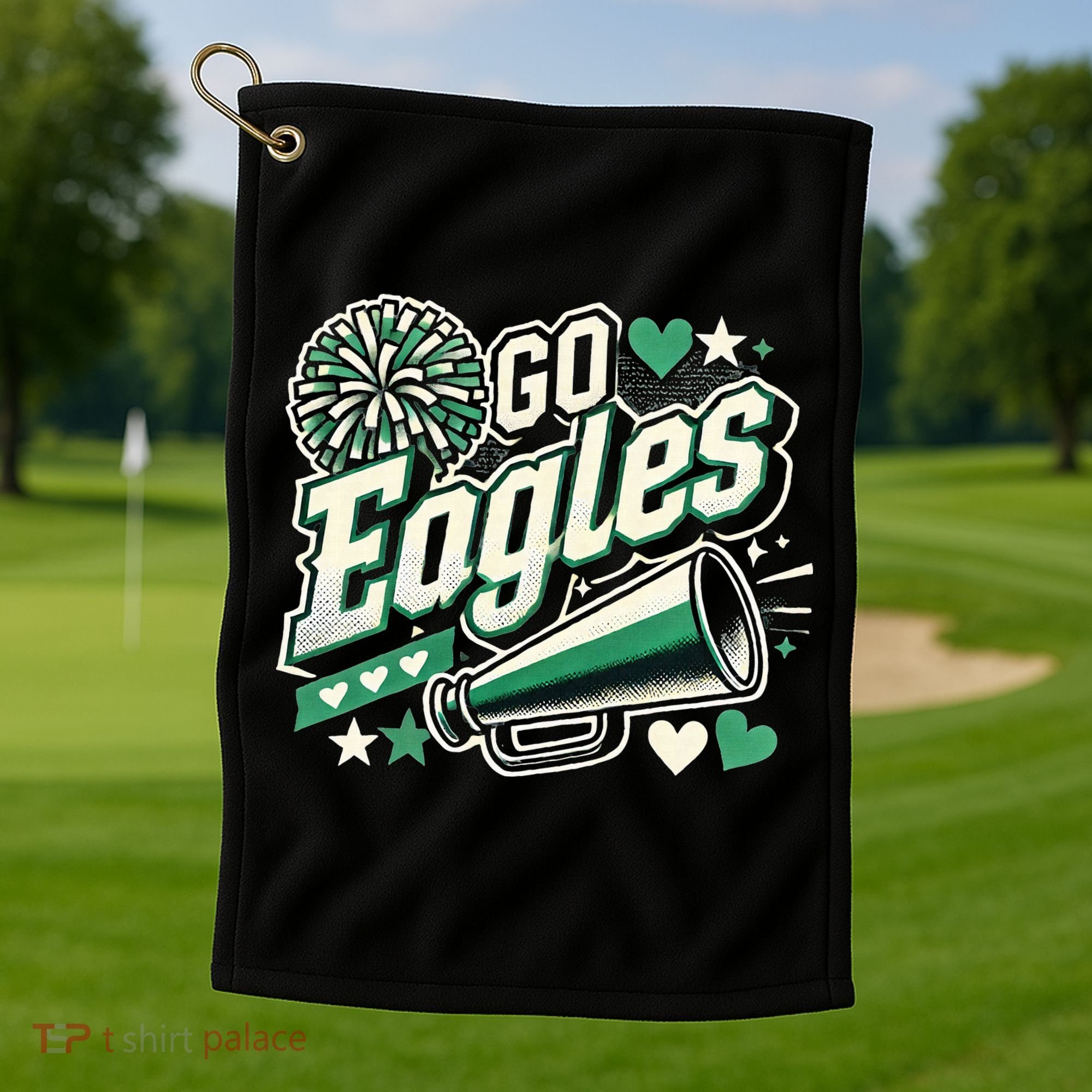 Go Ahead Eagles Golf Towel