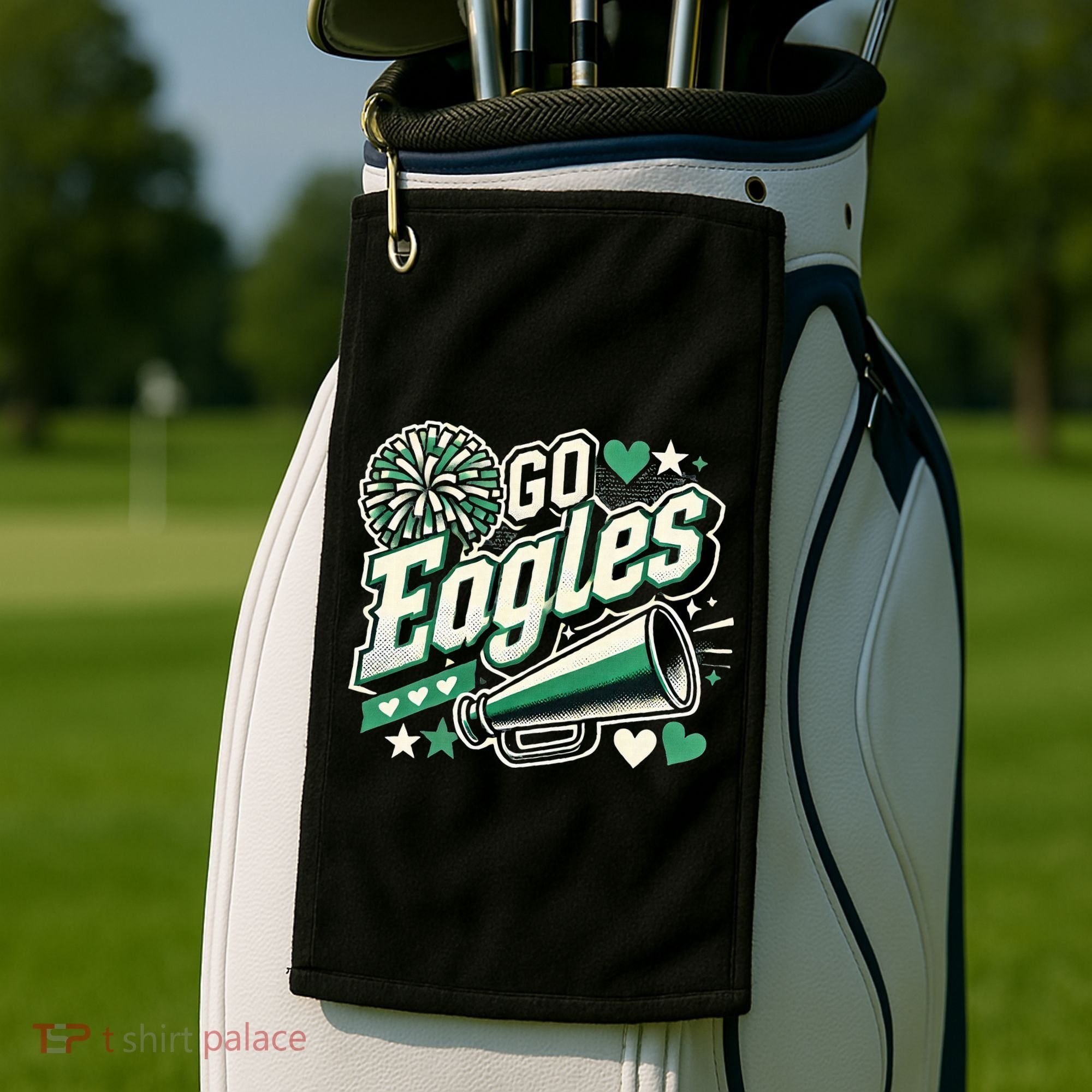 Go Ahead Eagles Golf Towel