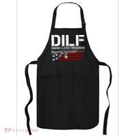 Gun American Flag DILF Damn I Love Firearms Apron thumb 0