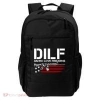 Gun American Flag DILF Damn I Love Firearms Backpack thumb 0