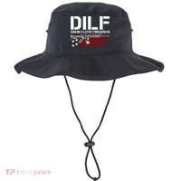 Gun American Flag DILF Damn I Love Firearms Bucket Hat thumb 0