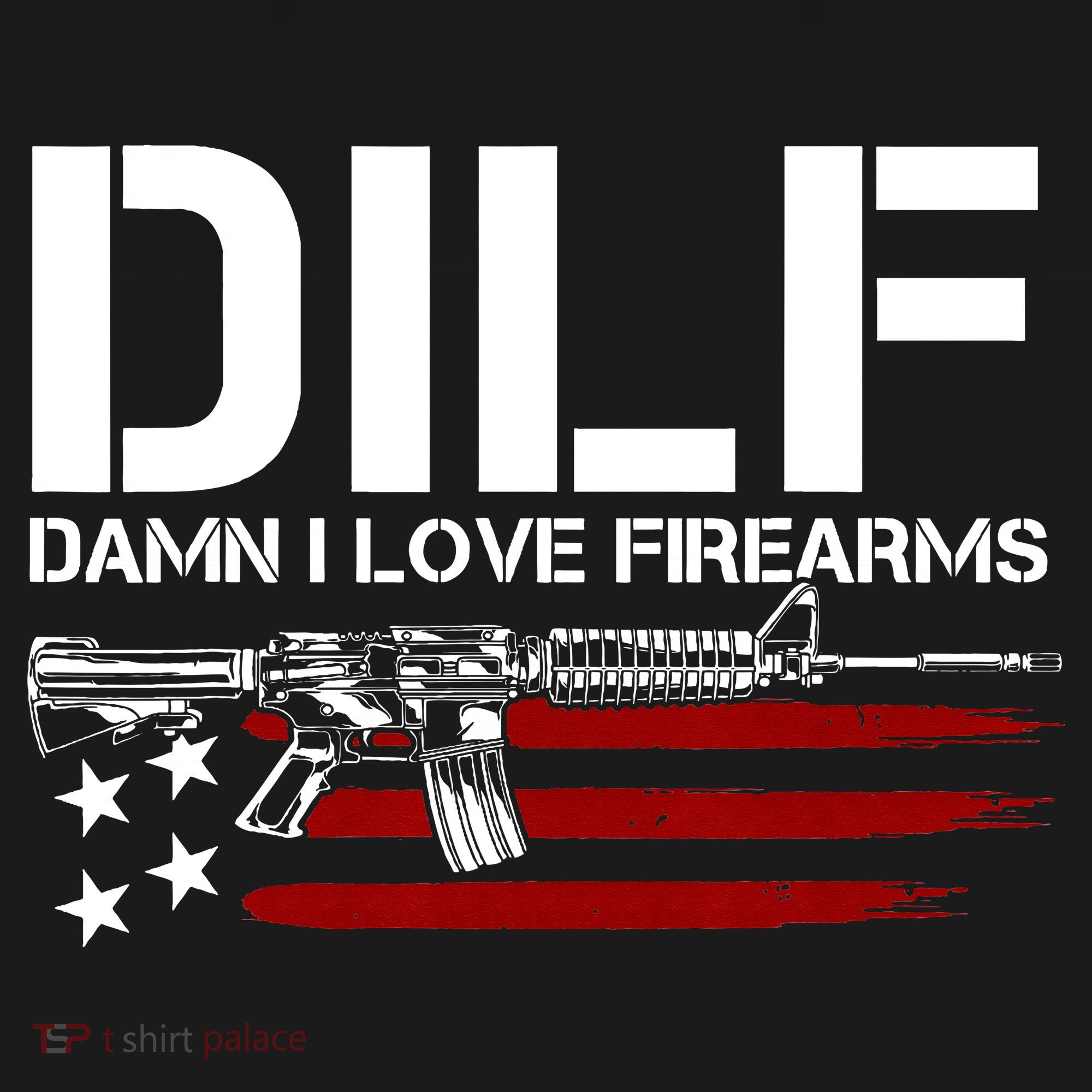 Gun American Flag DILF Damn I Love Firearms Women's Tank Top