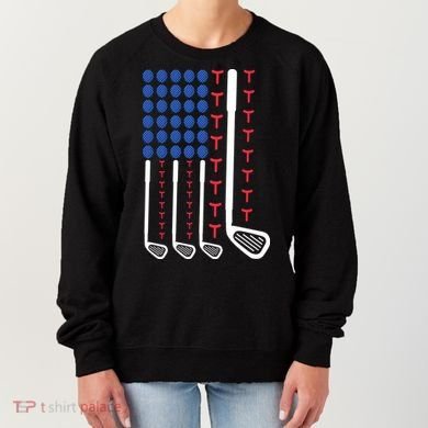 Golf American Flag Golfing Gift For Father's Day Women's Sweatshirt