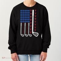 Golf American Flag Golfing Gift For Father's Day Women's Sweatshirt thumb 0