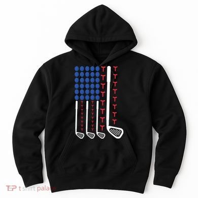 Golf American Flag Golfing Gift For Father's Day Hoodie